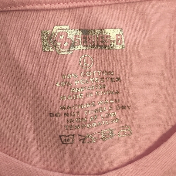 JUNIORS Series 8 Eye Rolling is my Cardio Pink tank size Large - Picture 9 of 9